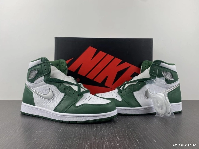 1st Kicks Air 1 High Green Gorge Jordan OG DZ5485-303 0810